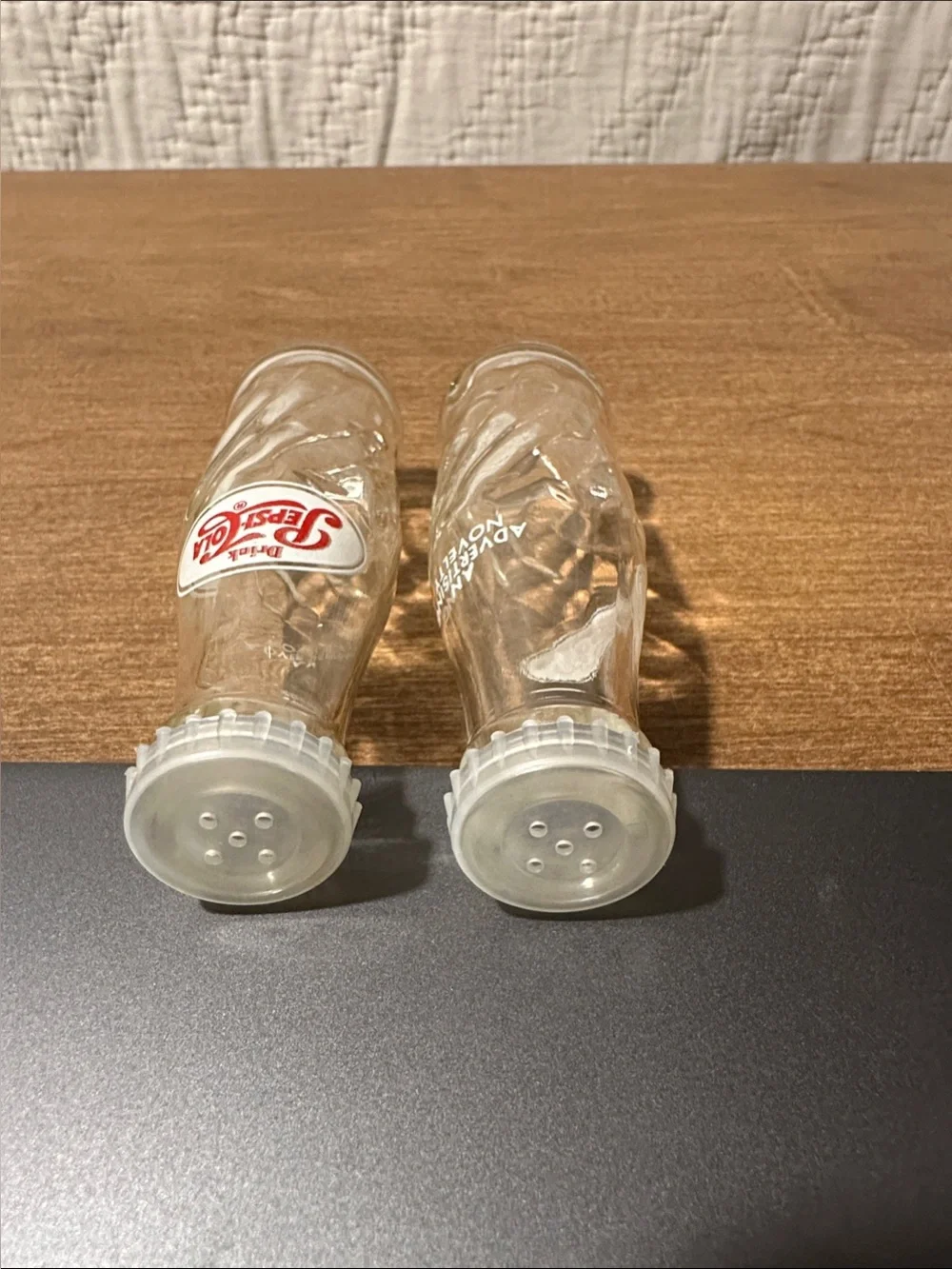 Mini Pepsi bottles 1960 salt and pepper shakers